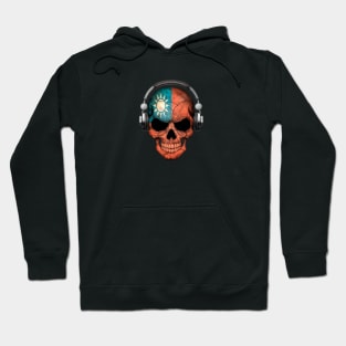 Dark Skull Deejay with Taiwanese Flag Hoodie